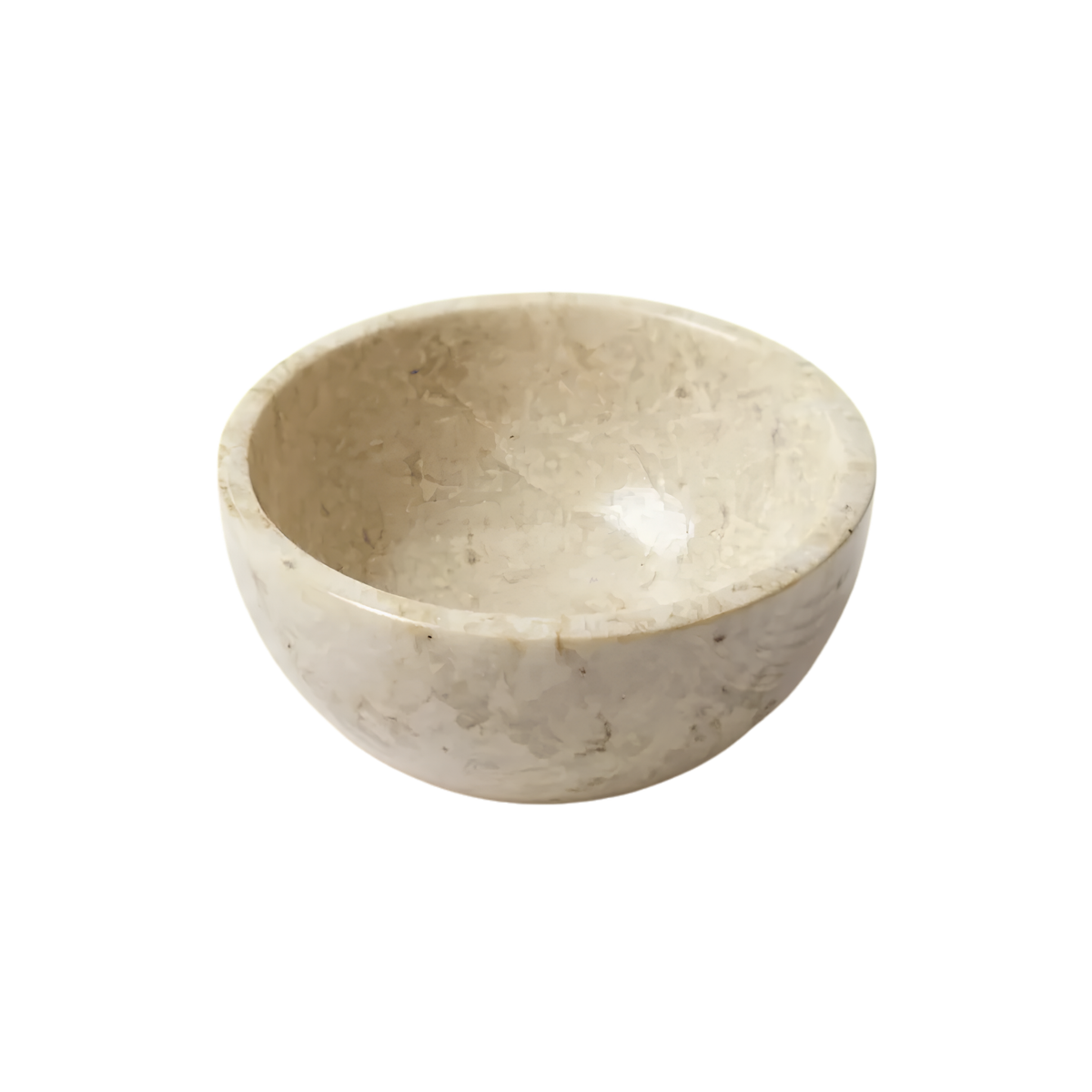 Bol en marbre crème 10 cm - Crusoë