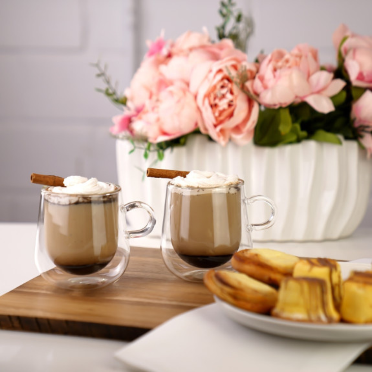 Ensemble de 2 tasses à café double paroi Loop 275 ml - Brilliant