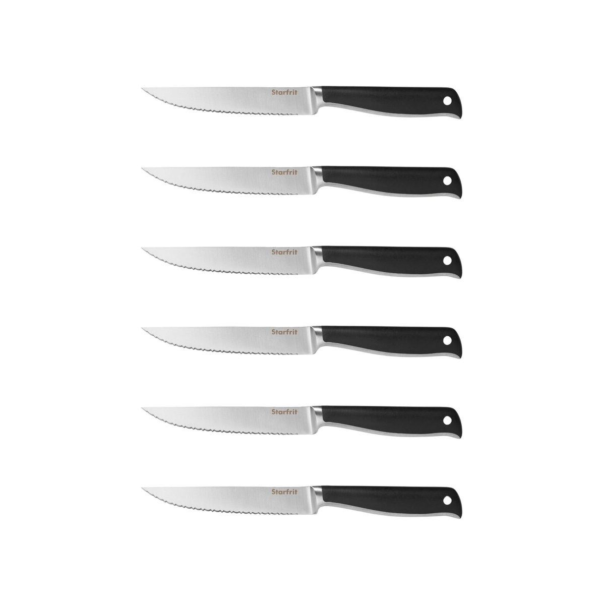 Set of 6 stainless steel steak knives - Starfrit