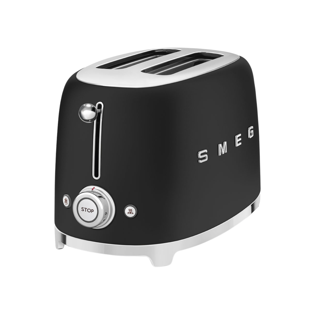 Grille-pain Deluxe 2 tranches Noir Mat - Smeg