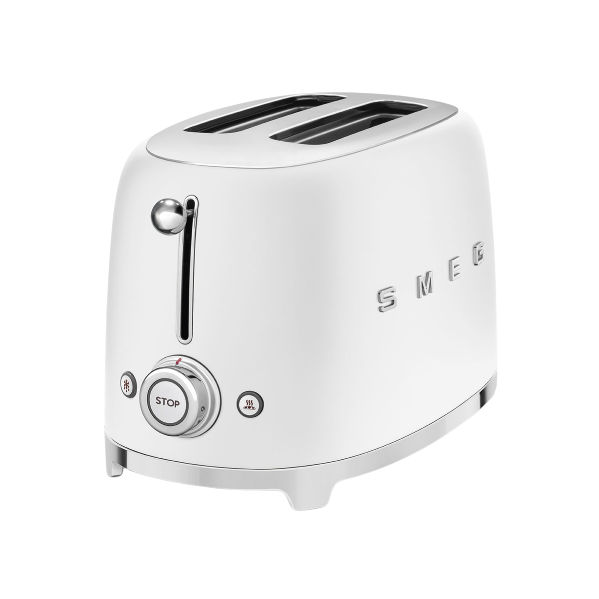 Grille-pain Deluxe 2 tranches Blanc Mat - Smeg