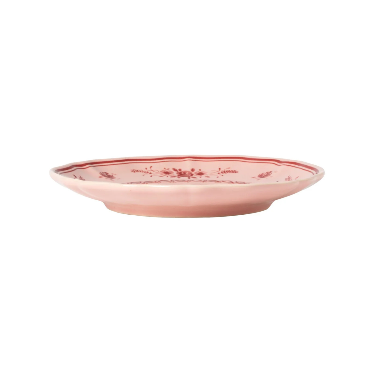 Assiette à pain Vila rose et rouge 17 cm