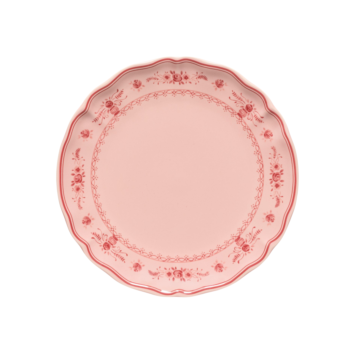 Assiette à dîner Vila rose et rouge 27 cm