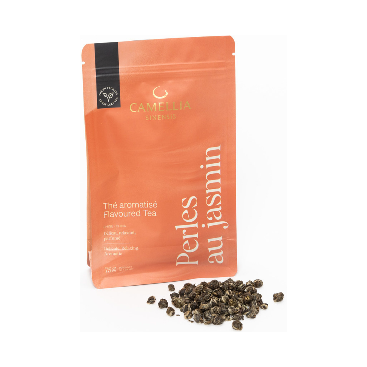 Thé aromatisé Perles de jasmin 75 g - Camellia Sinensis