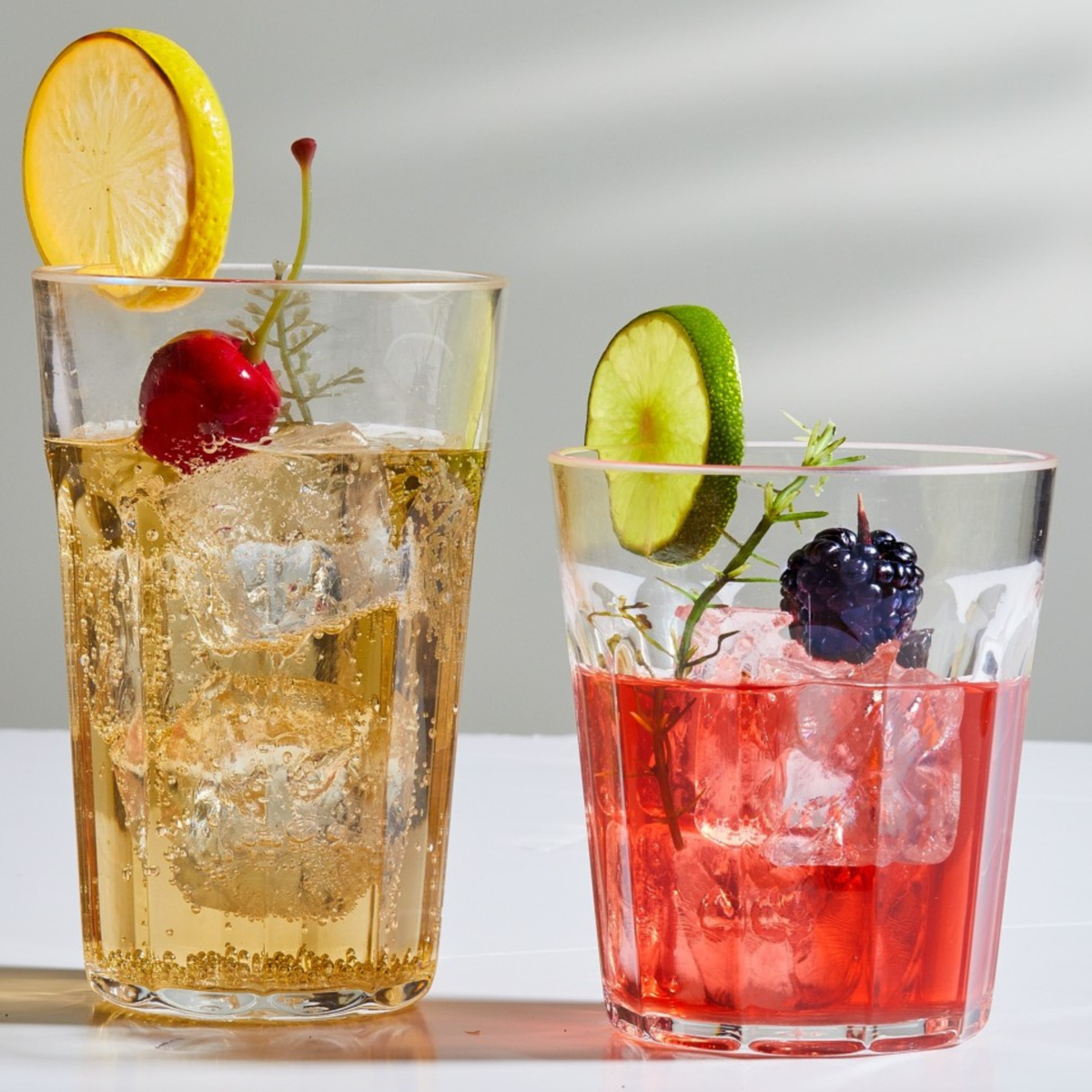 Set of 4 Acrylic Old Fashion Club Glasses 310 ml - Brilliant
