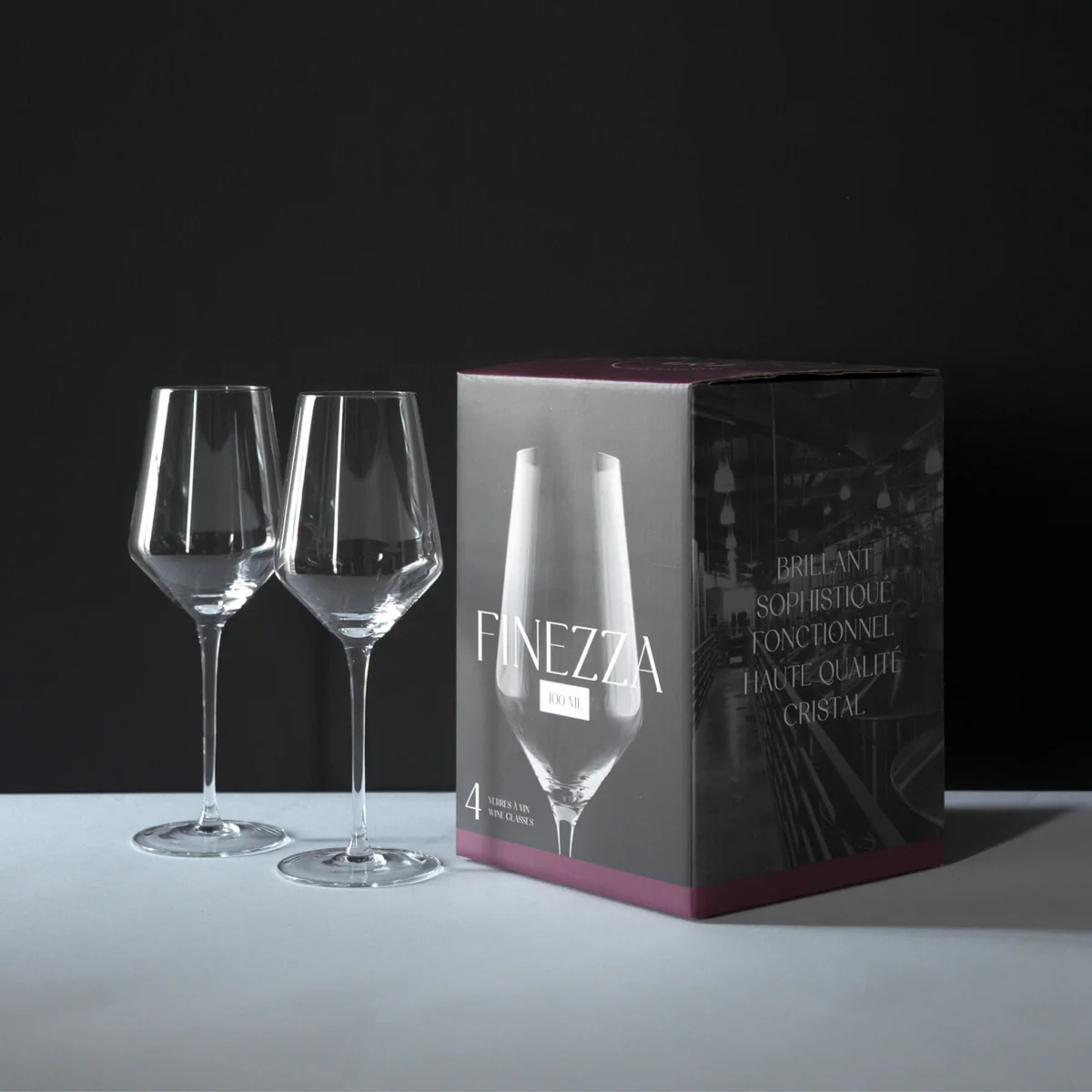 Ensemble de 4 coupes à vin blanc Finezza 400 ml - Ko&Co