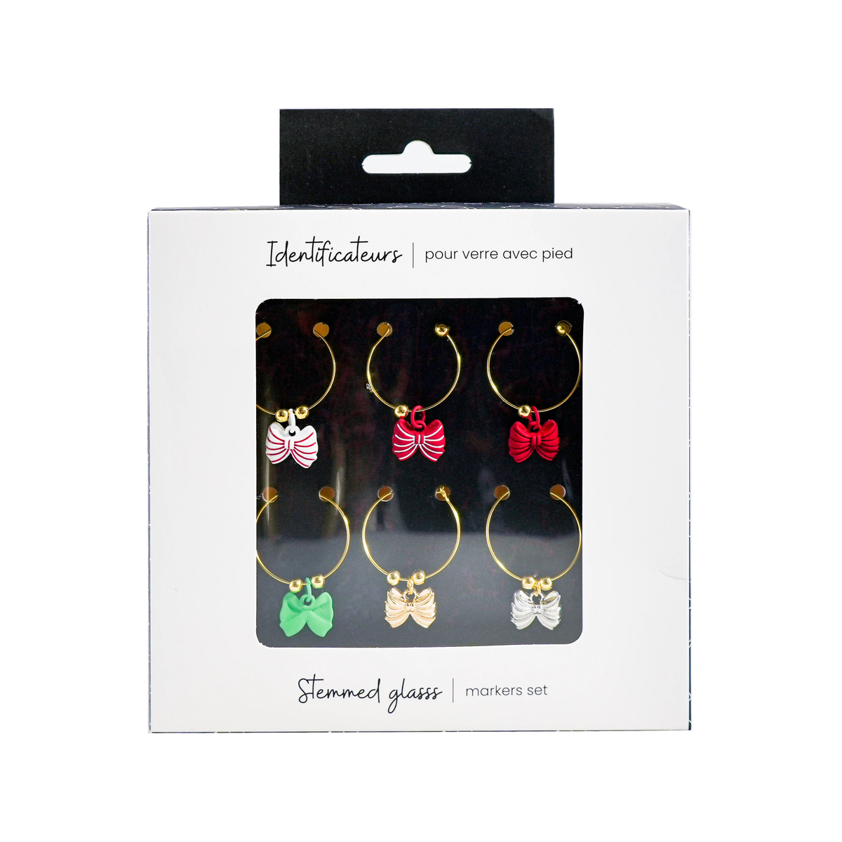 Ensemble de 6 marques-verres boucles - Ko&Co