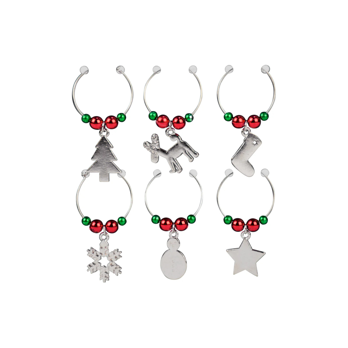 Ensemble de 6 marques-verres Noël - Ko&Co