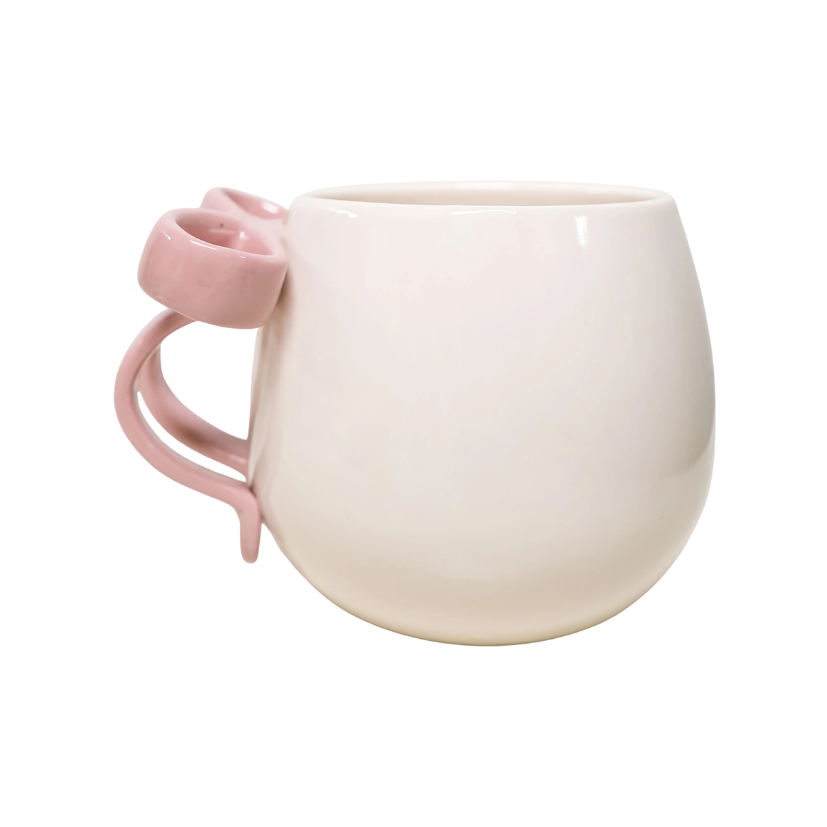 Tasse en céramique avec boucle rose 400 ml - Ko&Co