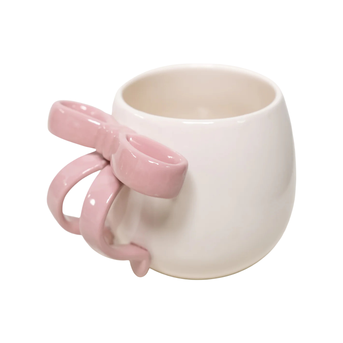 Tasse en céramique avec boucle rose 400 ml - Ko&Co