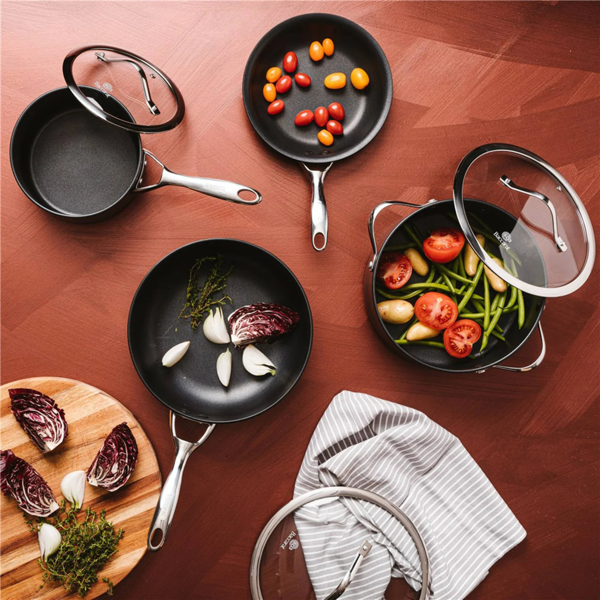 Batterie de cuisine iD3® anodisée dure 7 pièces – Cuisine::pro®