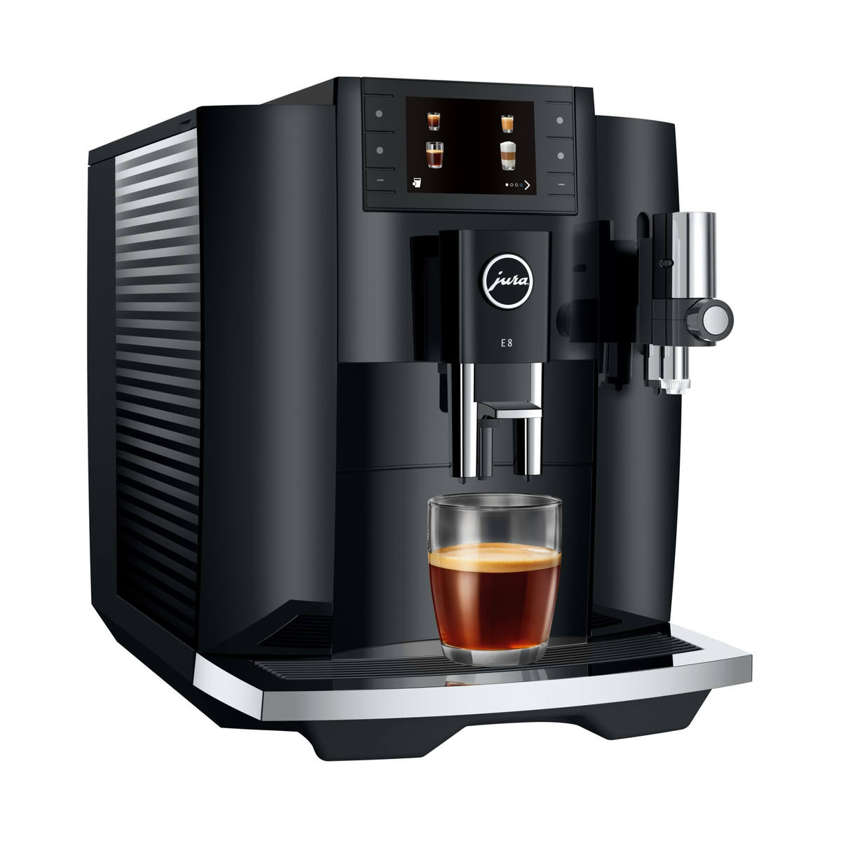E8 Piano Black automatic coffee machine (new generation) - JURA