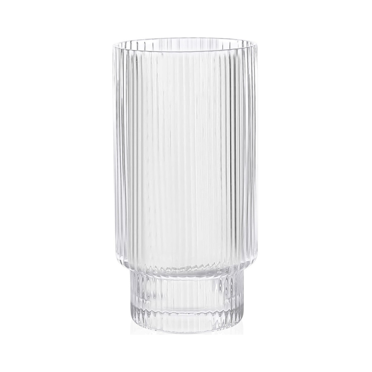 Ensemble de 4 verres highball côtelés 420 ml - Brilliant