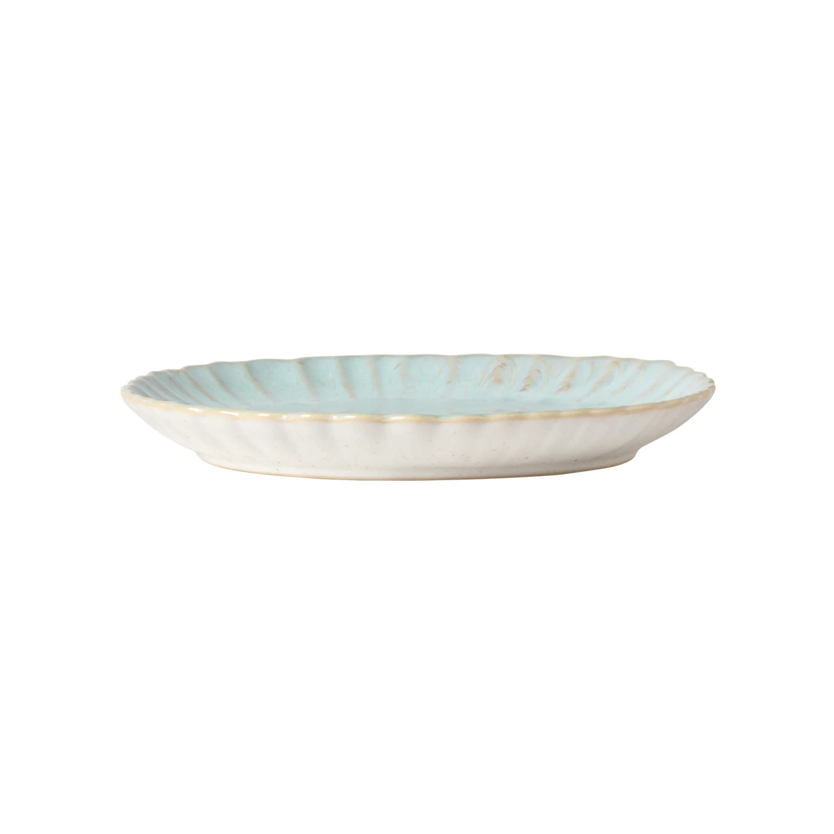 Assiette à salade Mallorca bleu mer 21,3 cm - Costa Nova
