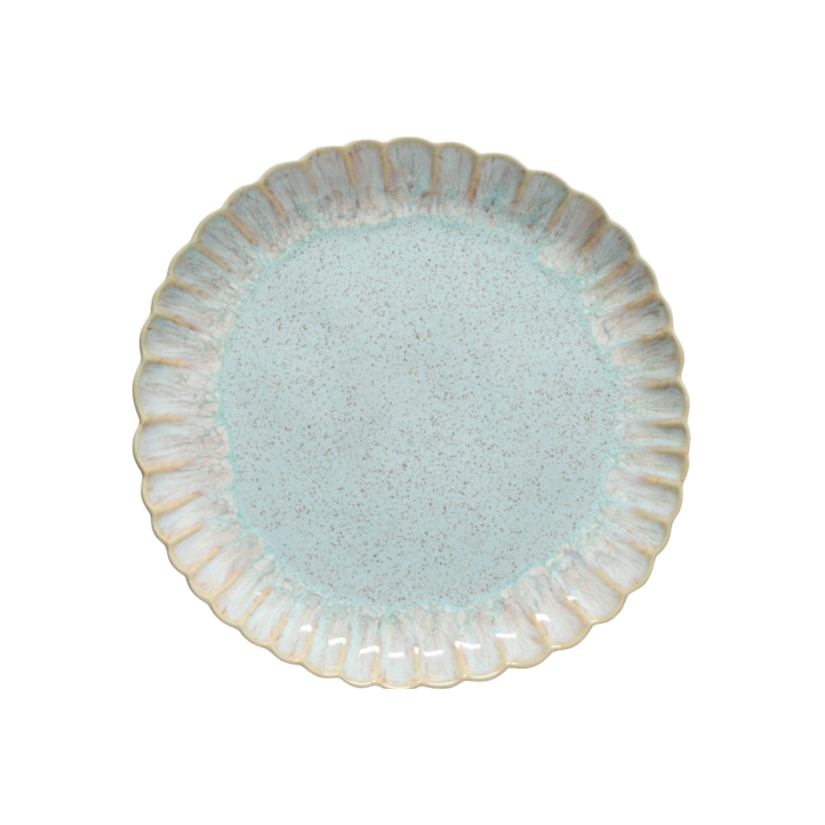 Assiette à dîner Mallorca bleu mer 27 cm - Costa Nova