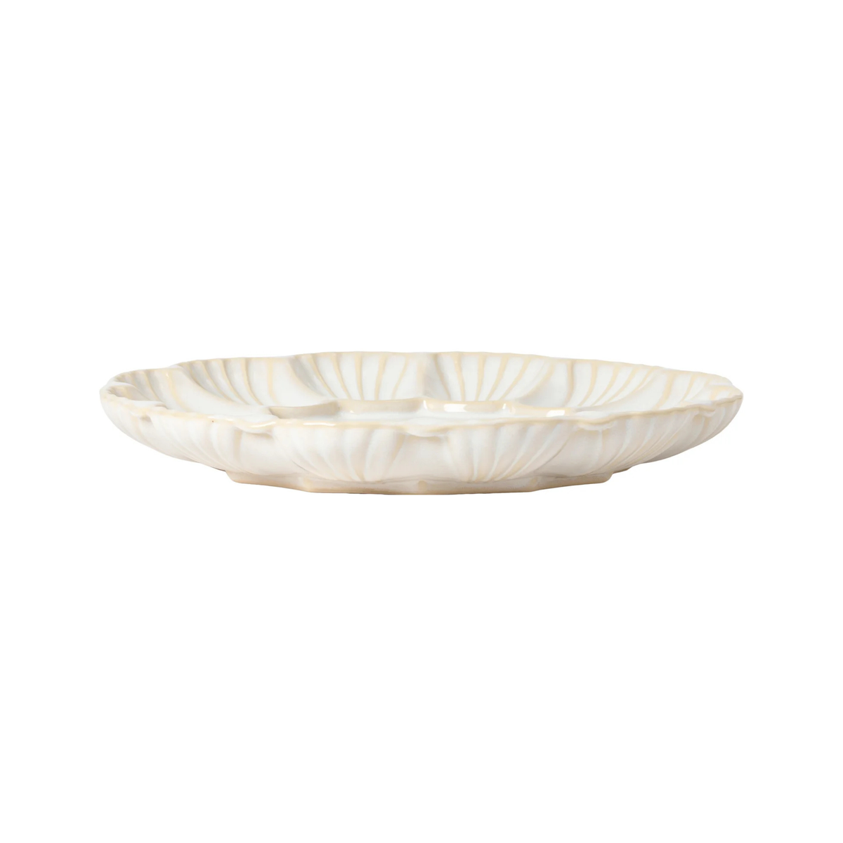 Assiette de service Cristal blanche 24 cm - Costa Nova