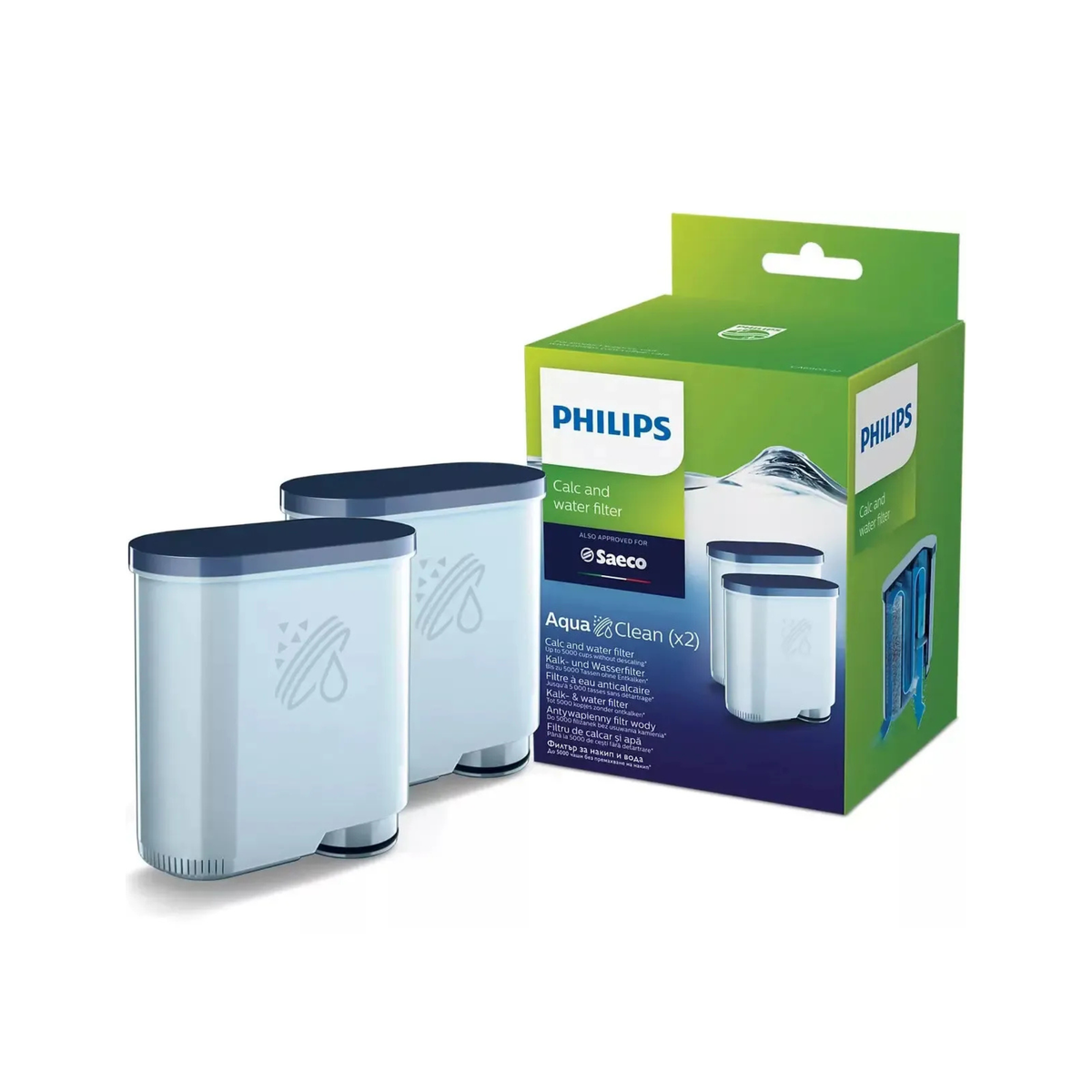 Ensemble de 2 filtres à eau AquaClean - Philips