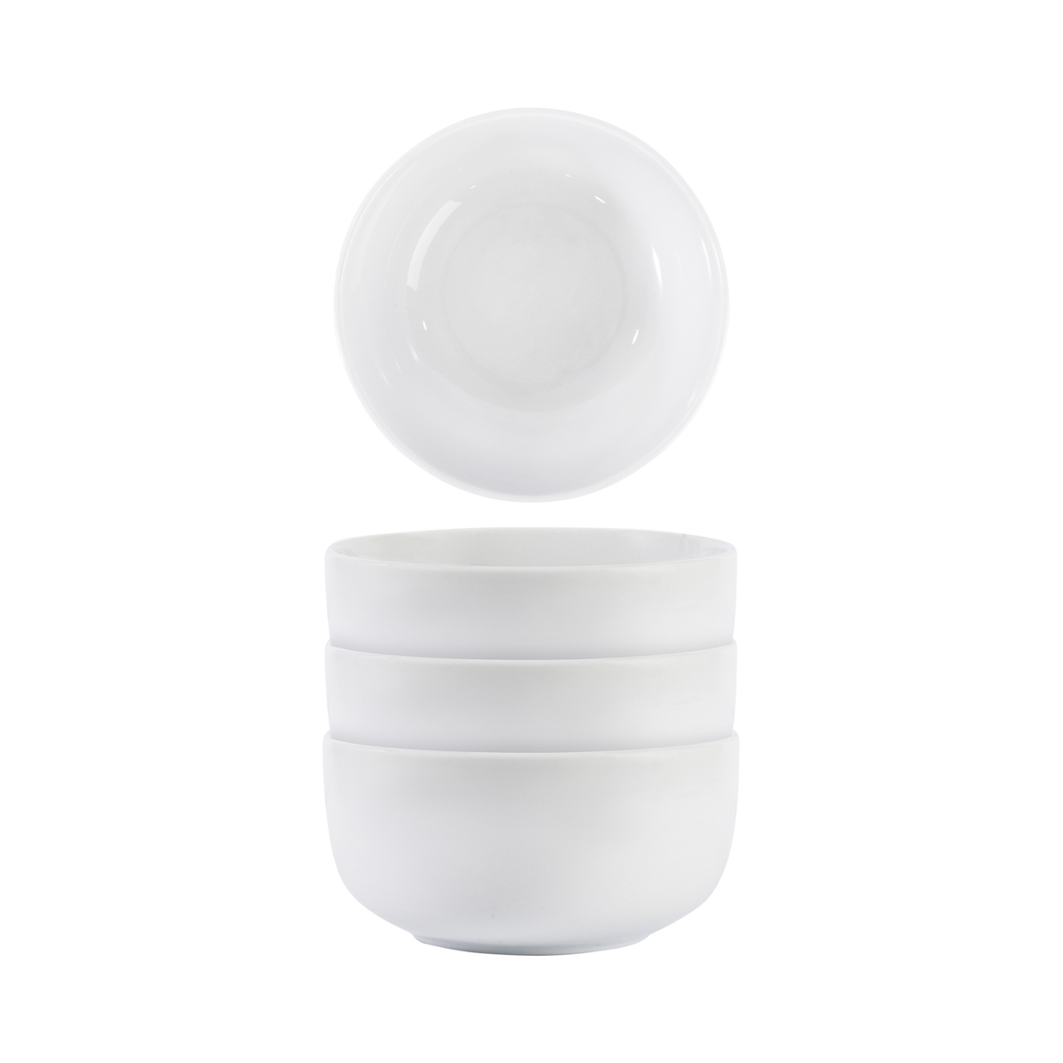 Ensemble de 4 bols à céréales blancs Gourmet 14 cm