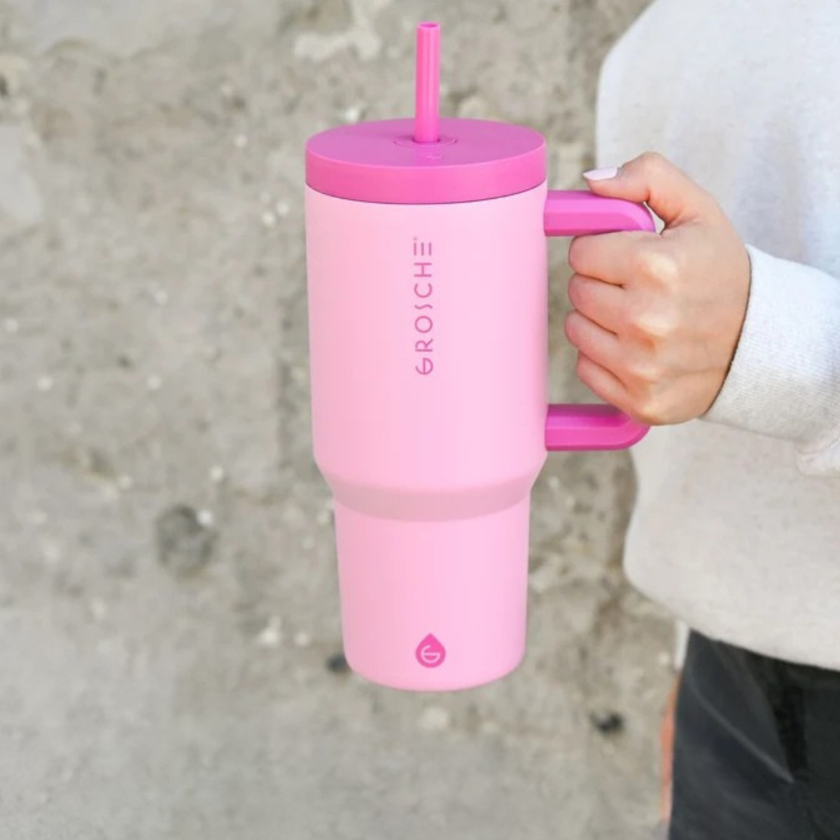 ASPEN Pink Insulated Mug 946 ml - Grosche