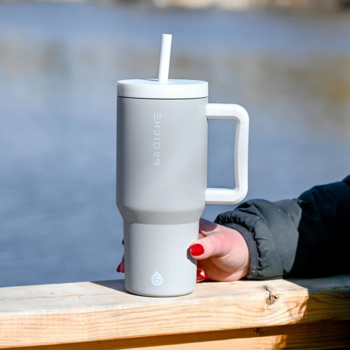 ASPEN Lunar Grey Insulated Mug 946 ml - Grosche