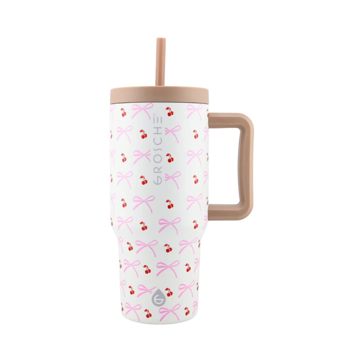 ASPEN Cherries and Curls Insulated Mug 946 ml - Grosche