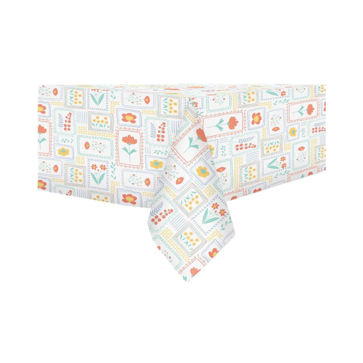 Nappe en tissu mosaïque fleuri 52 x 70 po - Safdie