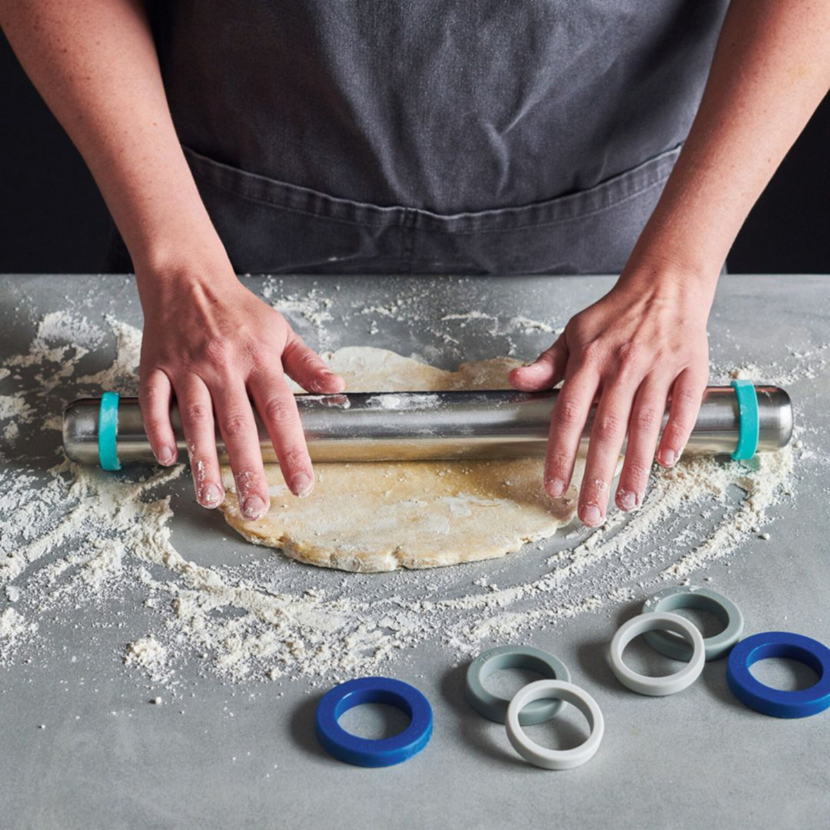 Rouleau à pâtisserie en acier inoxydable 40 cm – Ricardo