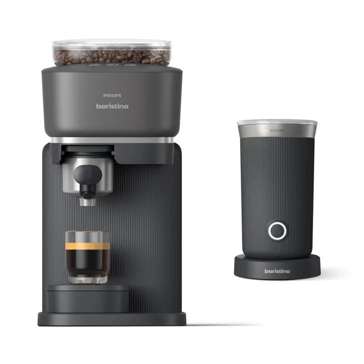 Machine à espresso avec mousseur à lait Baristina noire - Philips