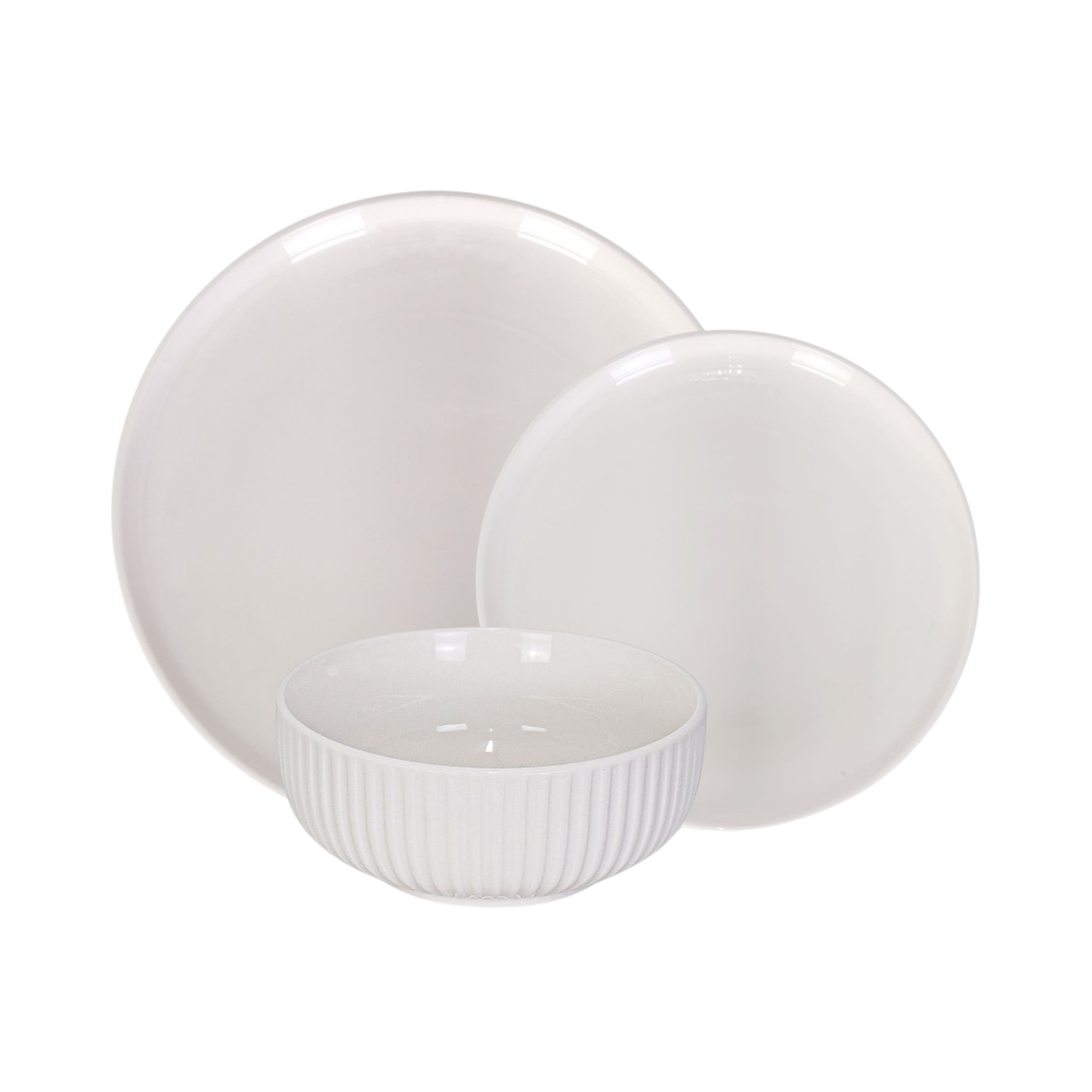 Ensemble de vaisselle en porcelaine Lilian 12 pièces - Brilliant