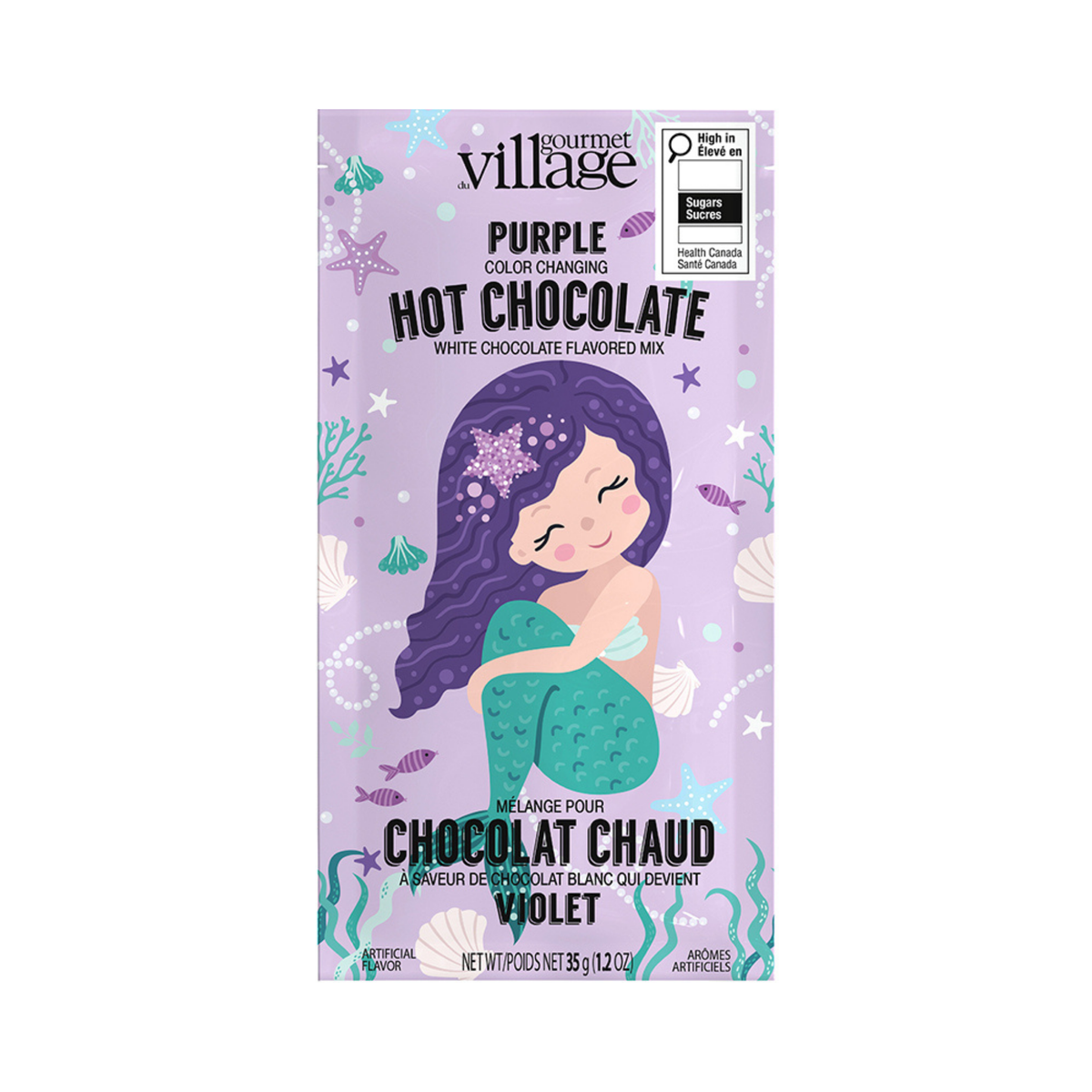 Mermaid Purple White Hot Chocolate 35 g - Gourmet du Village
