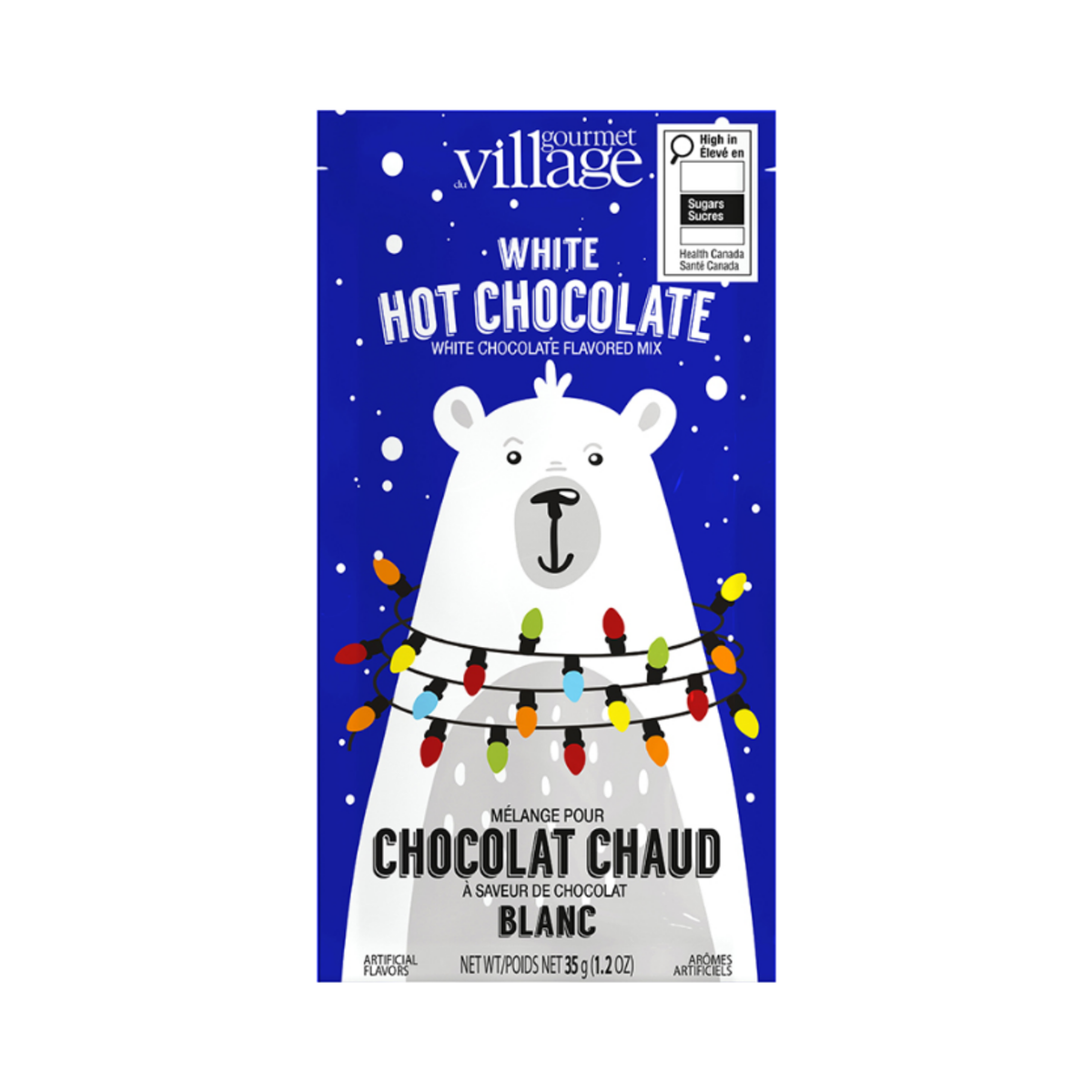 Chocolat chaud blanc Ours polaire 35 g - Gourmet du Village