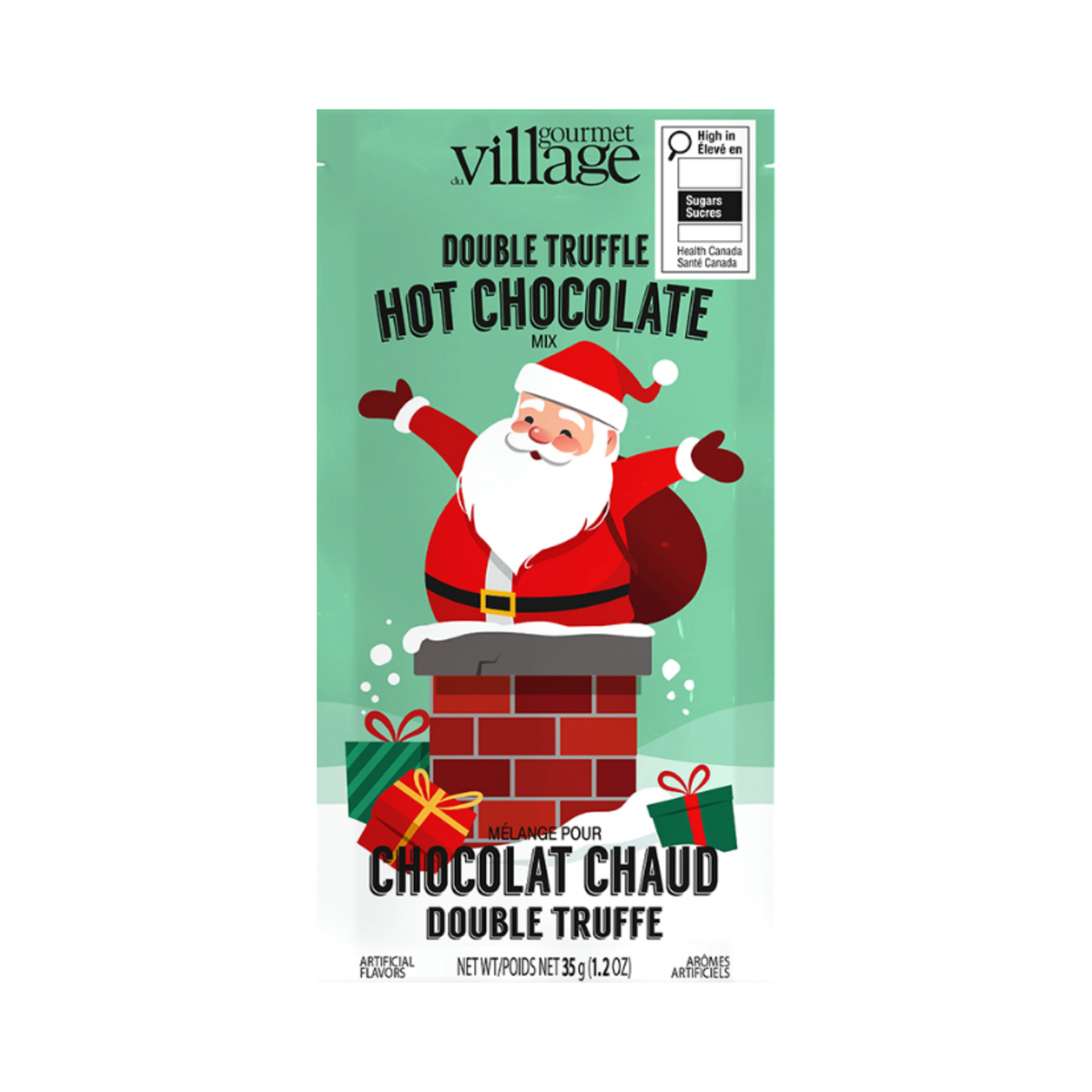 Chocolat chaud double truffe Père Noël 35 g - Gourmet du Village