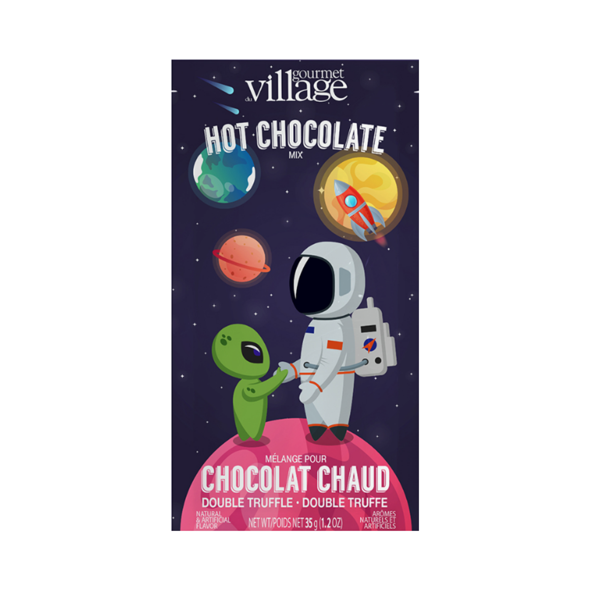 Chocolat chaud double truffe Astronaute 35 g - Gourmet du Village