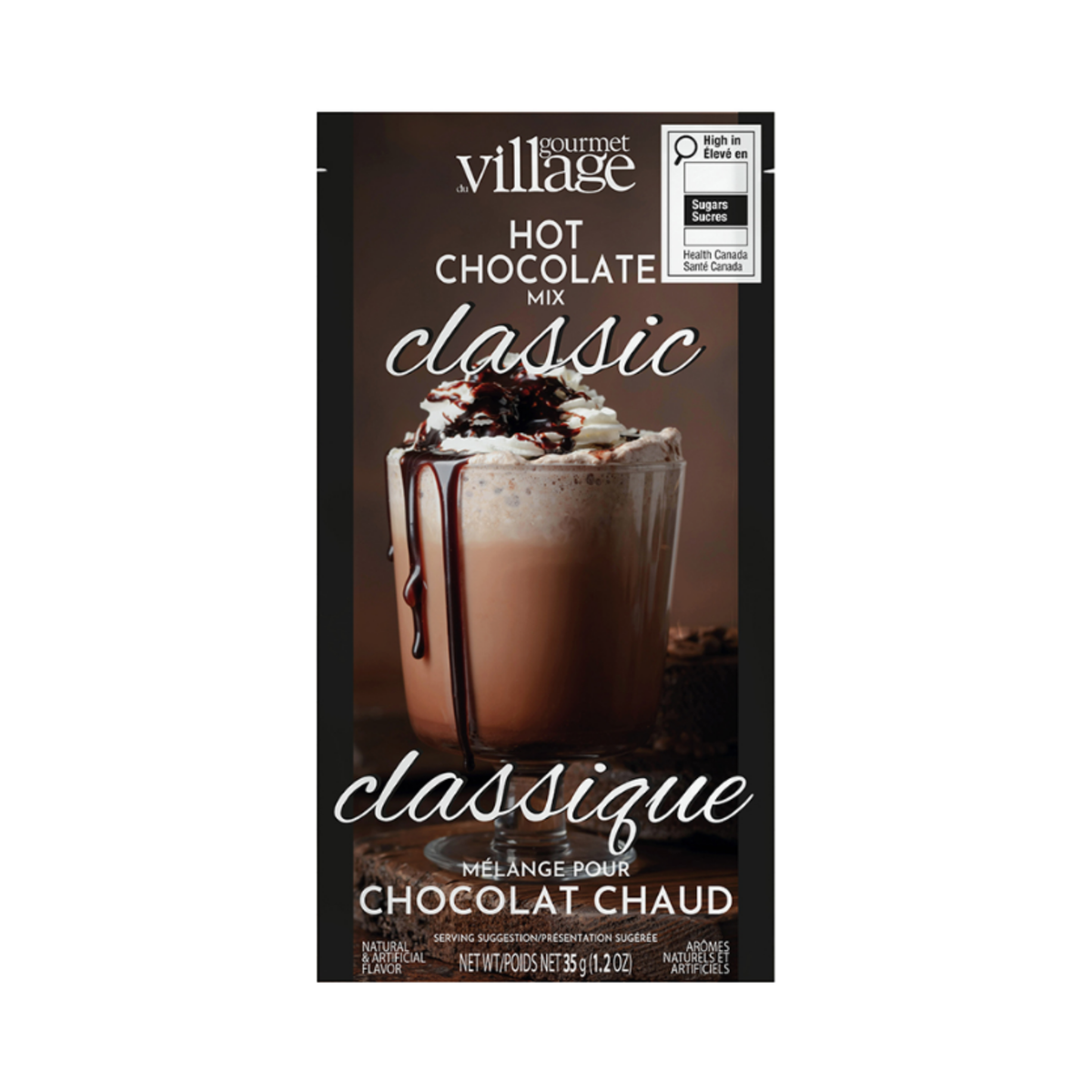 Chocolat chaud double truffe Classique 35 g - Gourmet du Village