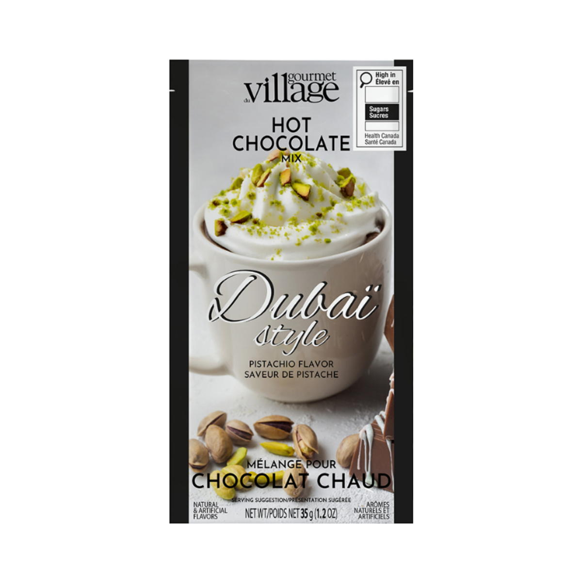 Chocolat chaud double truffe style Dubaï 35 g - Gourmet du Village