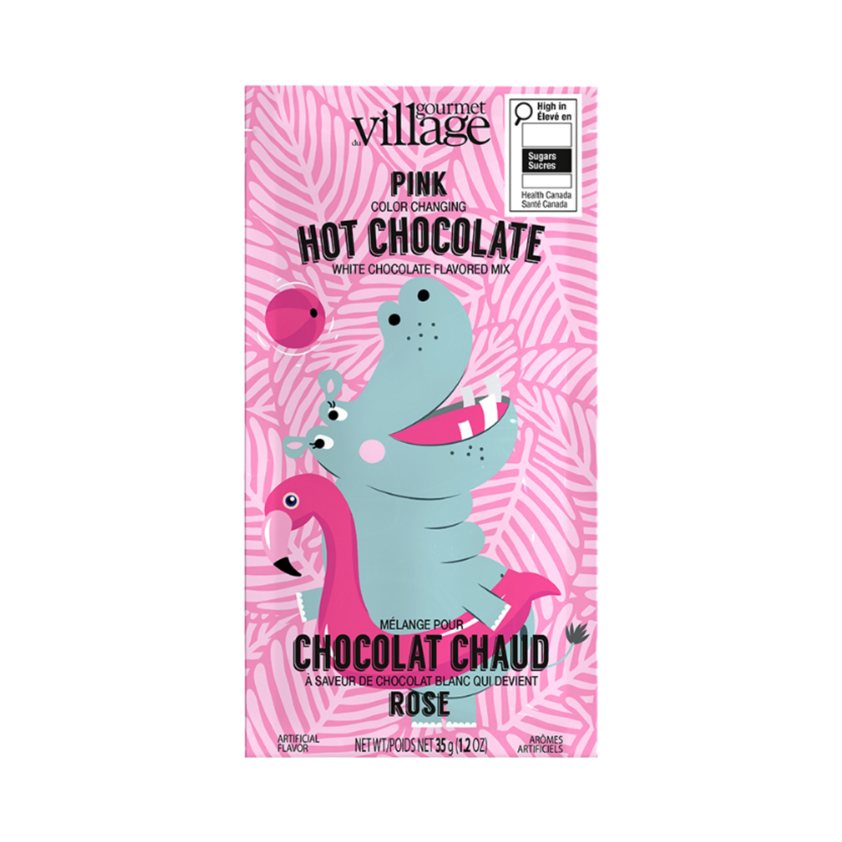 Pink Hippo White Hot Chocolate 35 g - Gourmet du Village