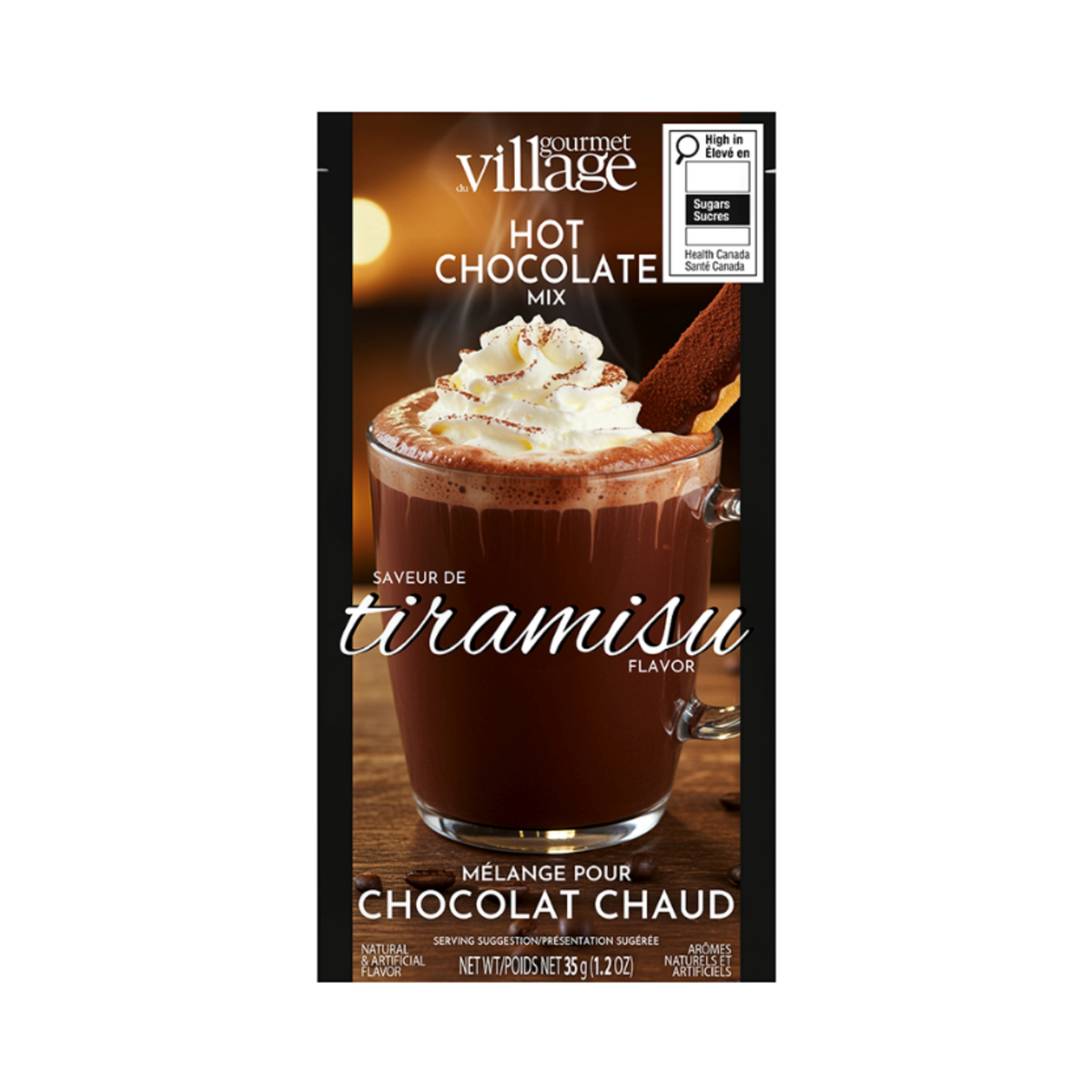Chocolat chaud double truffe Tiramisu 35 g - Gourmet du Village