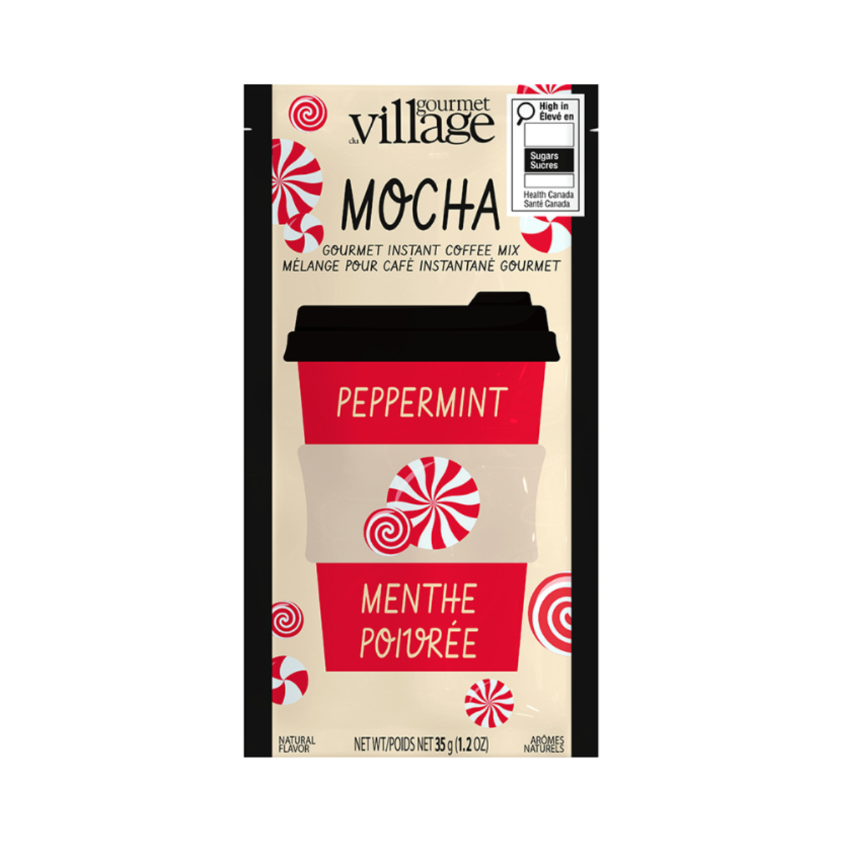 Peppermint Mocha Instant Coffee 35g - Gourmet du Village