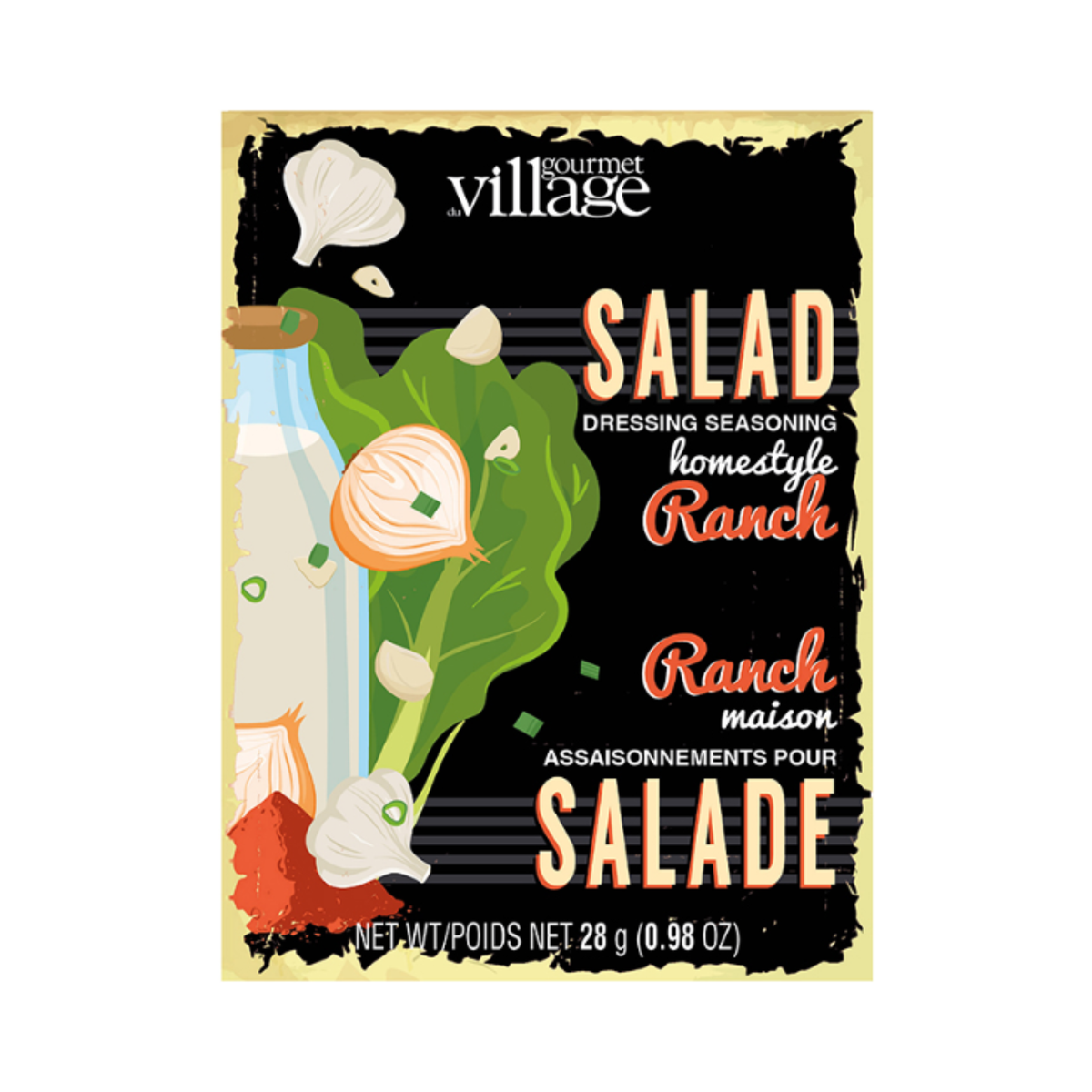 Assaisonnements pour salade Ranch maison 28 g - Gourmet du Village