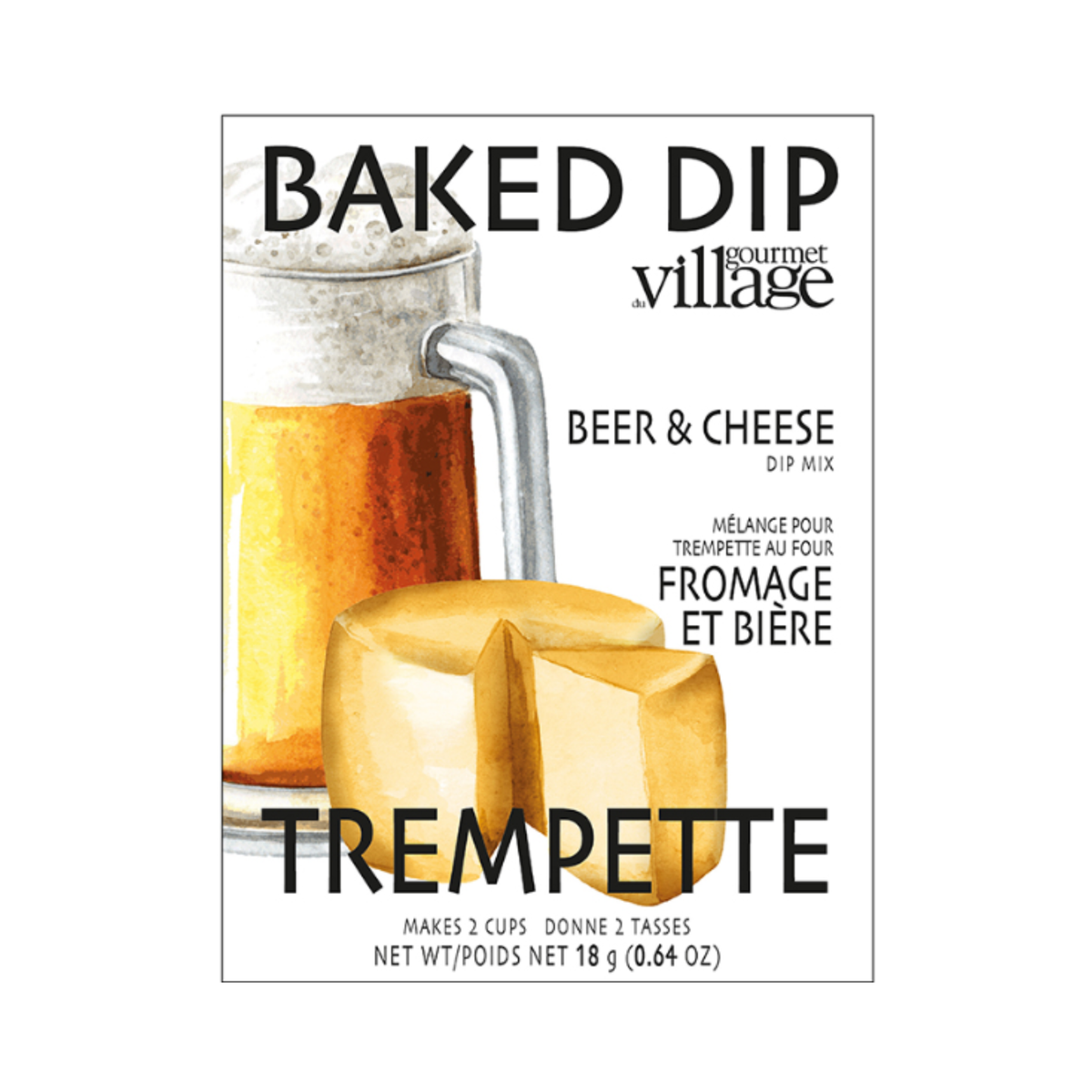 Mélange pour trempette chaude Fromage et bière 18 g - Gourmet du Village