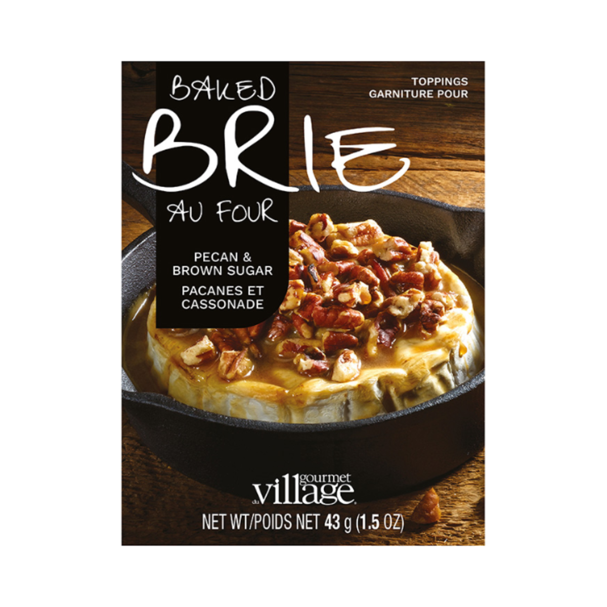 Garniture pour brie Pacanes et cassonade 43 g - Gourmet du Village
