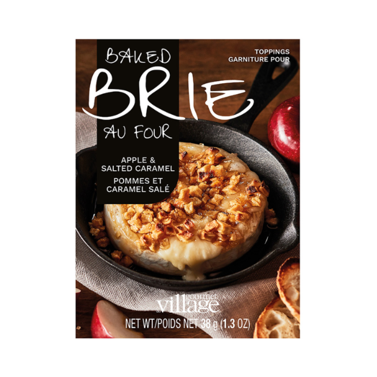 Garniture pour brie Pommes et caramel salé 38 g - Gourmet du Village