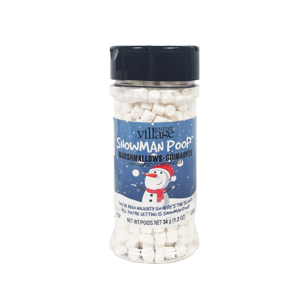 Mini guimauves déshydratées Bonhomme de neige 34 g - Gourmet du Village