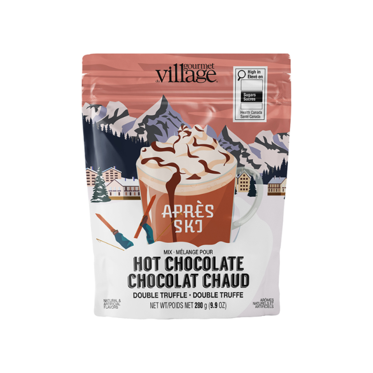 Chocolat chaud double truffe Après-ski 280 g - Gourmet du Village