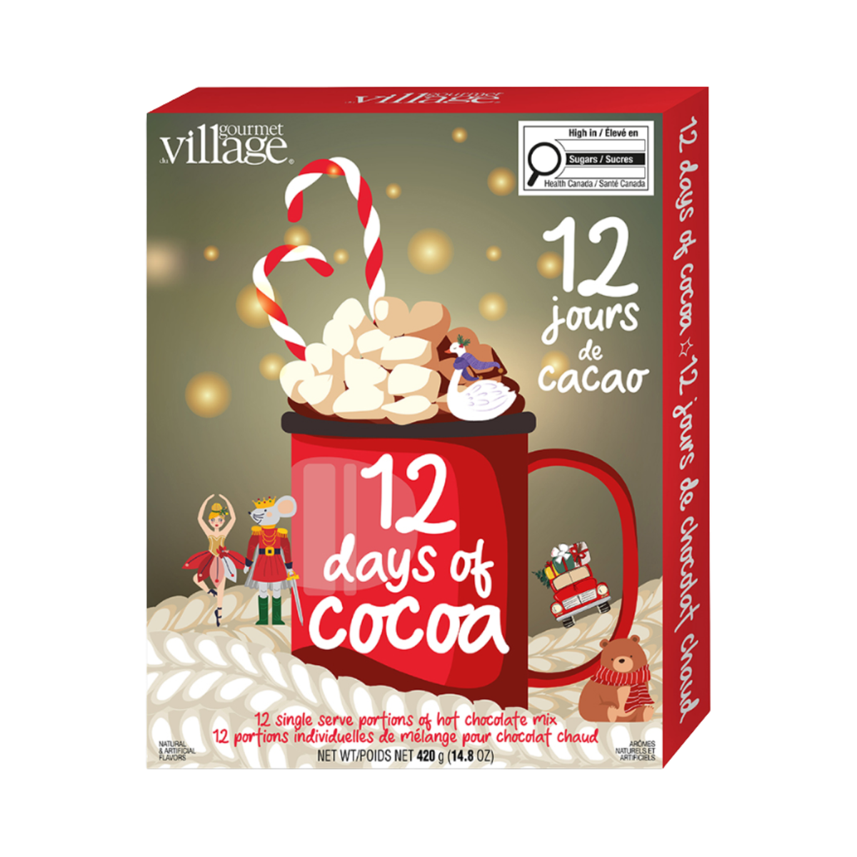 Hot Chocolate 12 Days of Cocoa Gift Set - Gourmet du Village