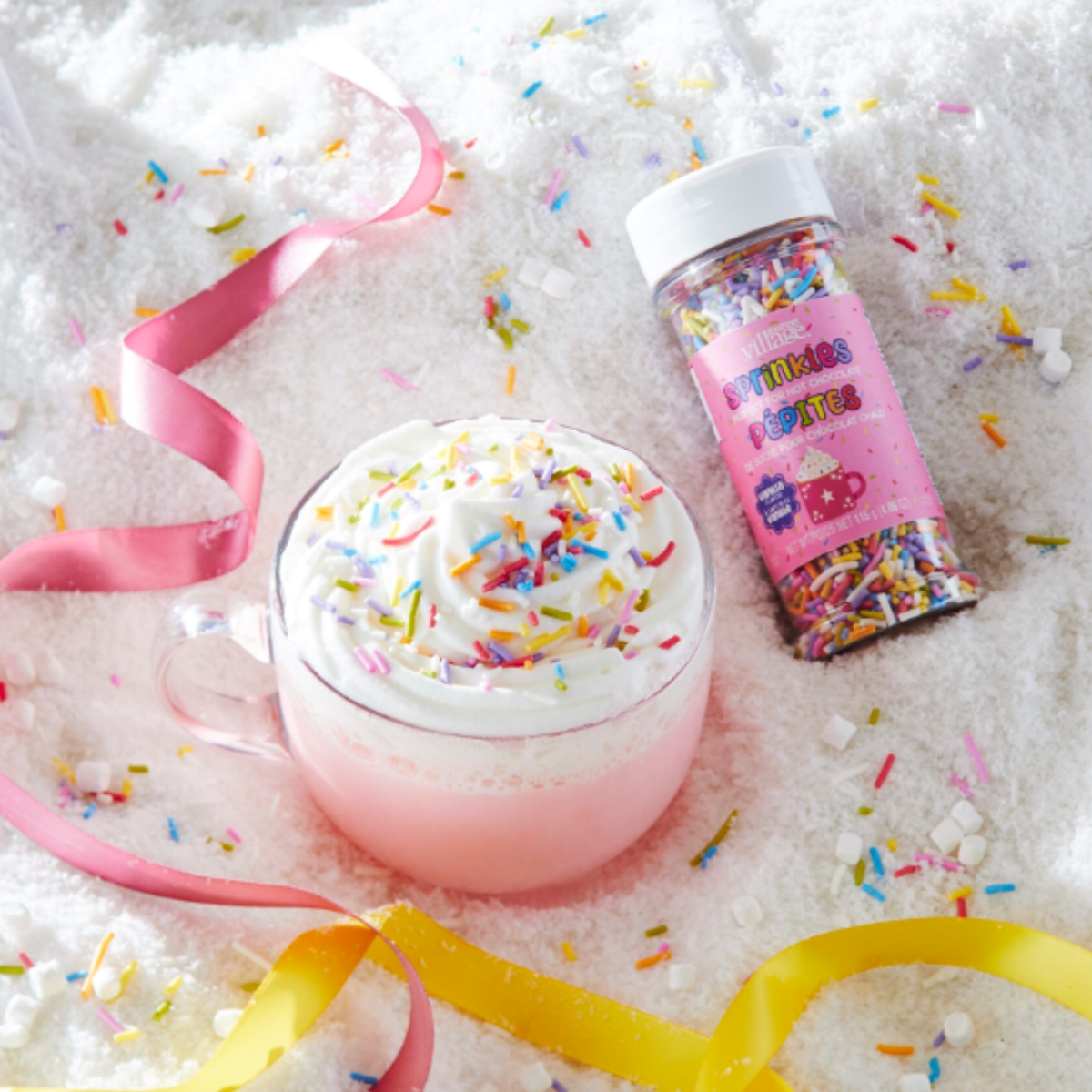 Pépites de sucre arc-en-ciel pour chocolat chaud 115 g - Gourmet du Village
