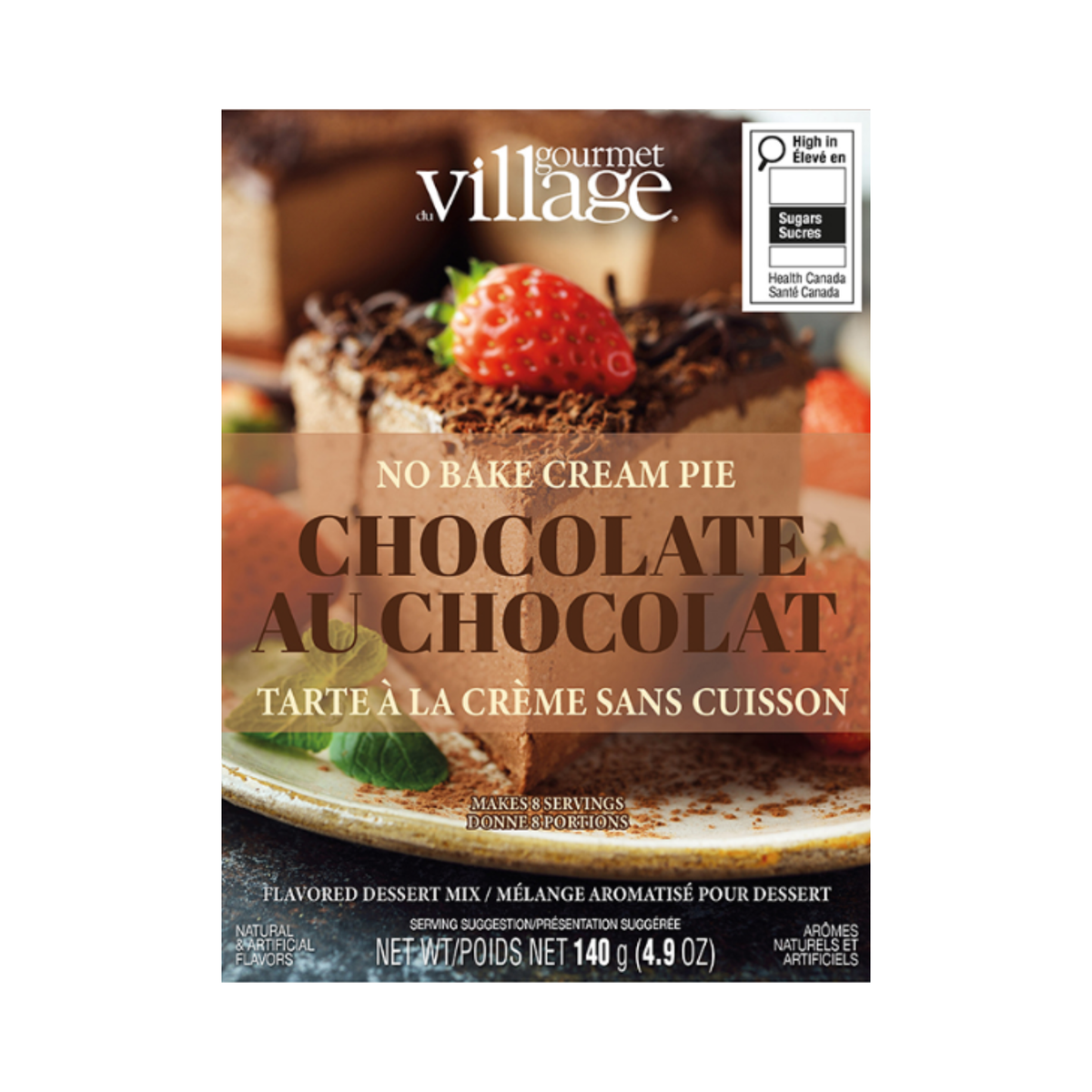 Mélange à tarte au chocolat sans cuisson 140 g - Gourmet du Village