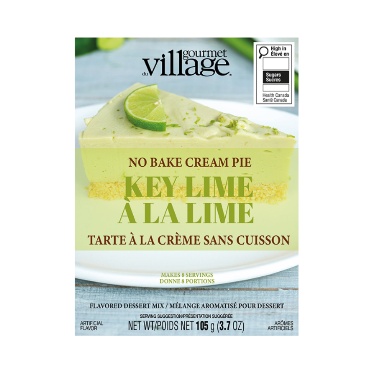 Mélange à tarte à la lime sans cuisson 105 g - Gourmet du Village