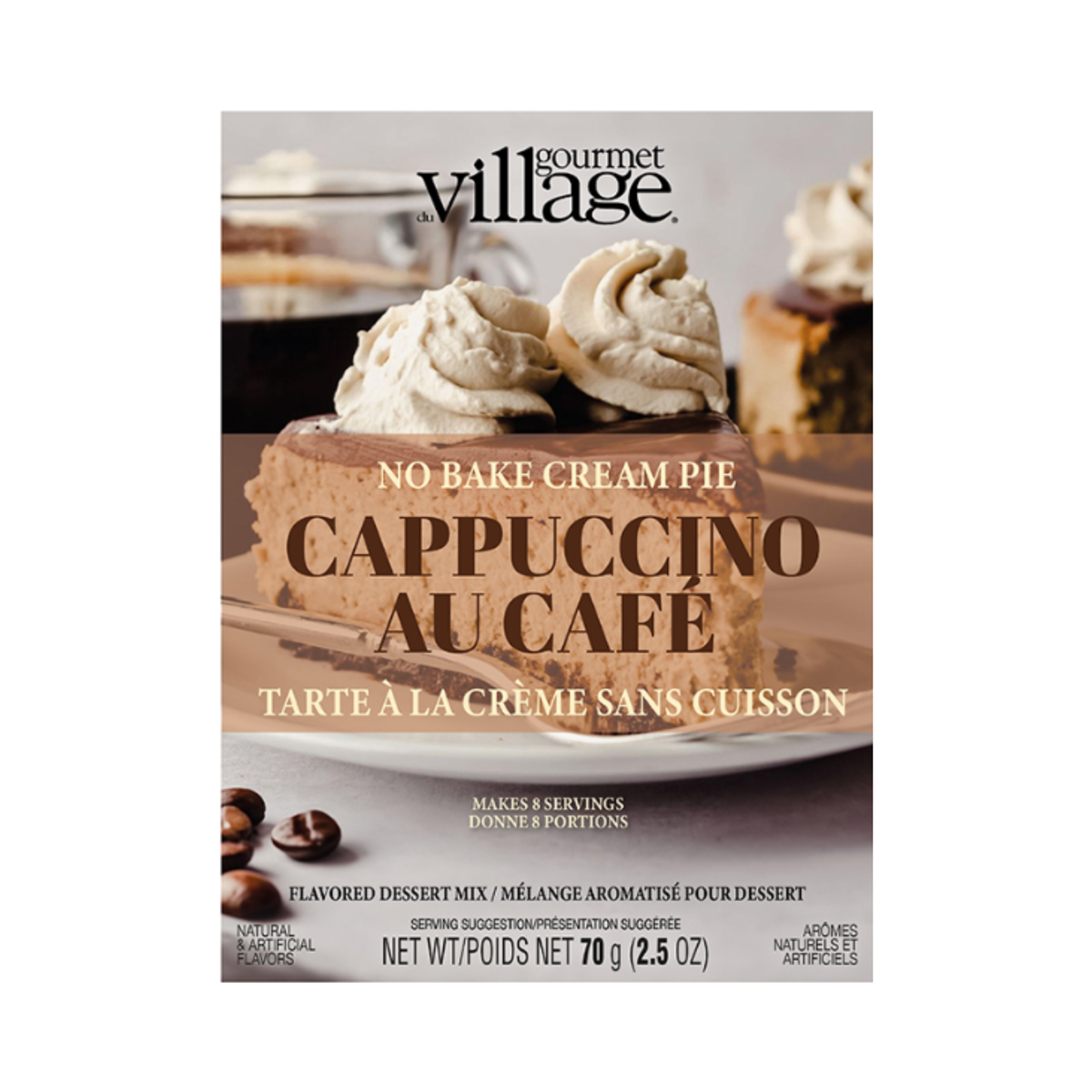 Mélange à tarte au cappuccino sans cuisson 70 g - Gourmet du Village