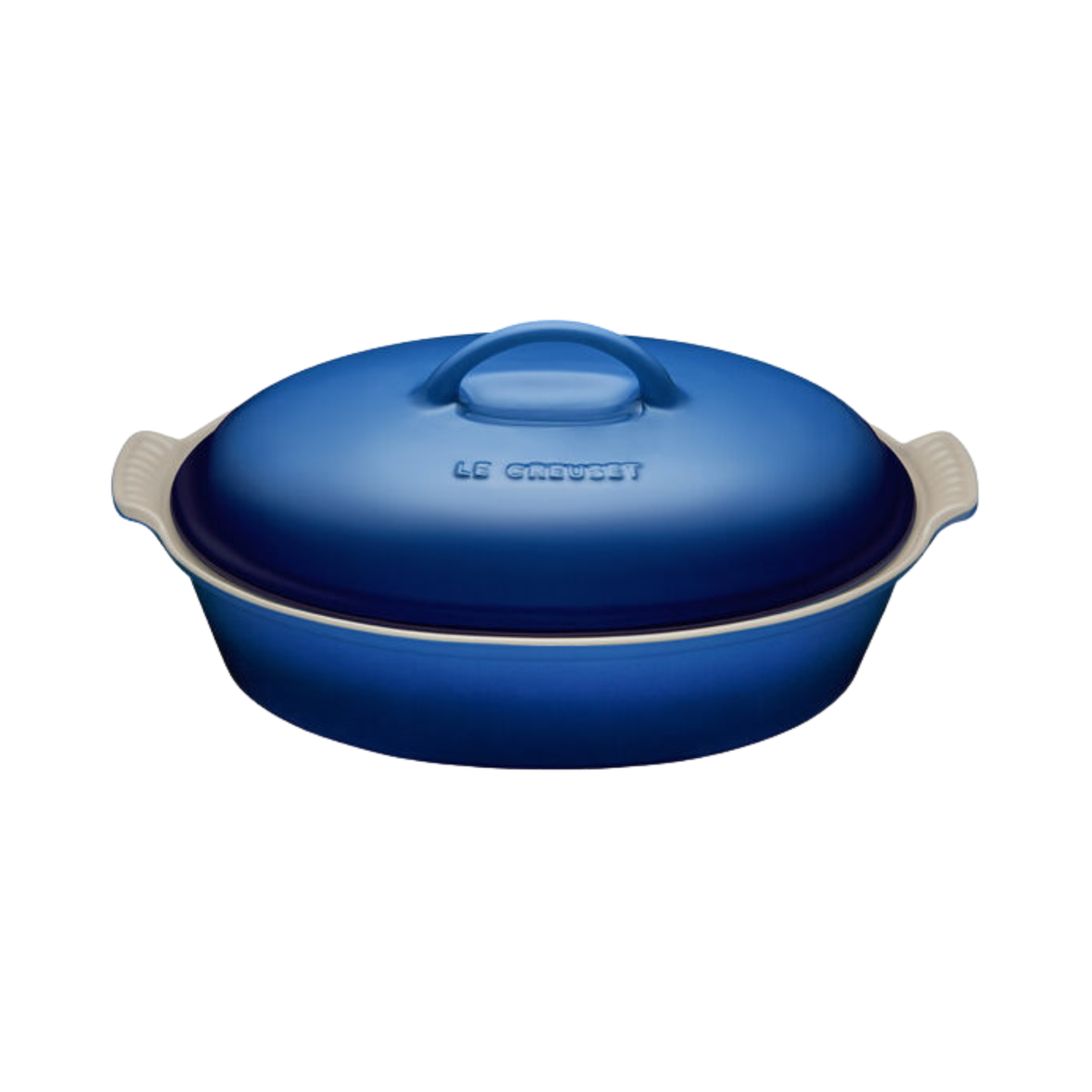 Le Creuset Bleuet 3.8L Covered Oval Dish
